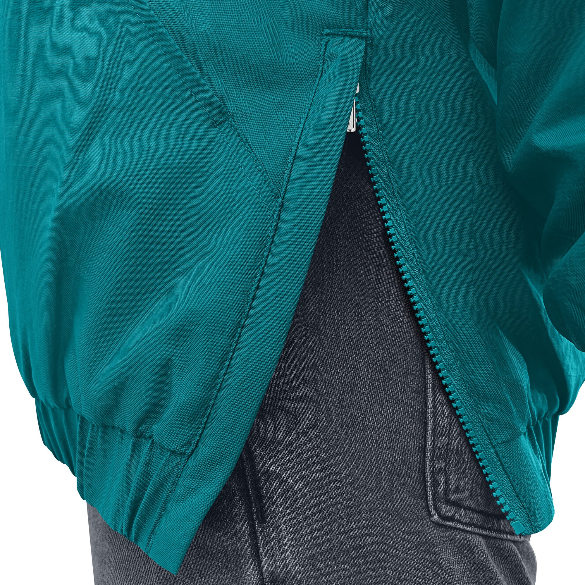 Veste à capuche demi-zip Starter Aqua Miami Dolphins pour homme, logo rétro, modèle Throwback.