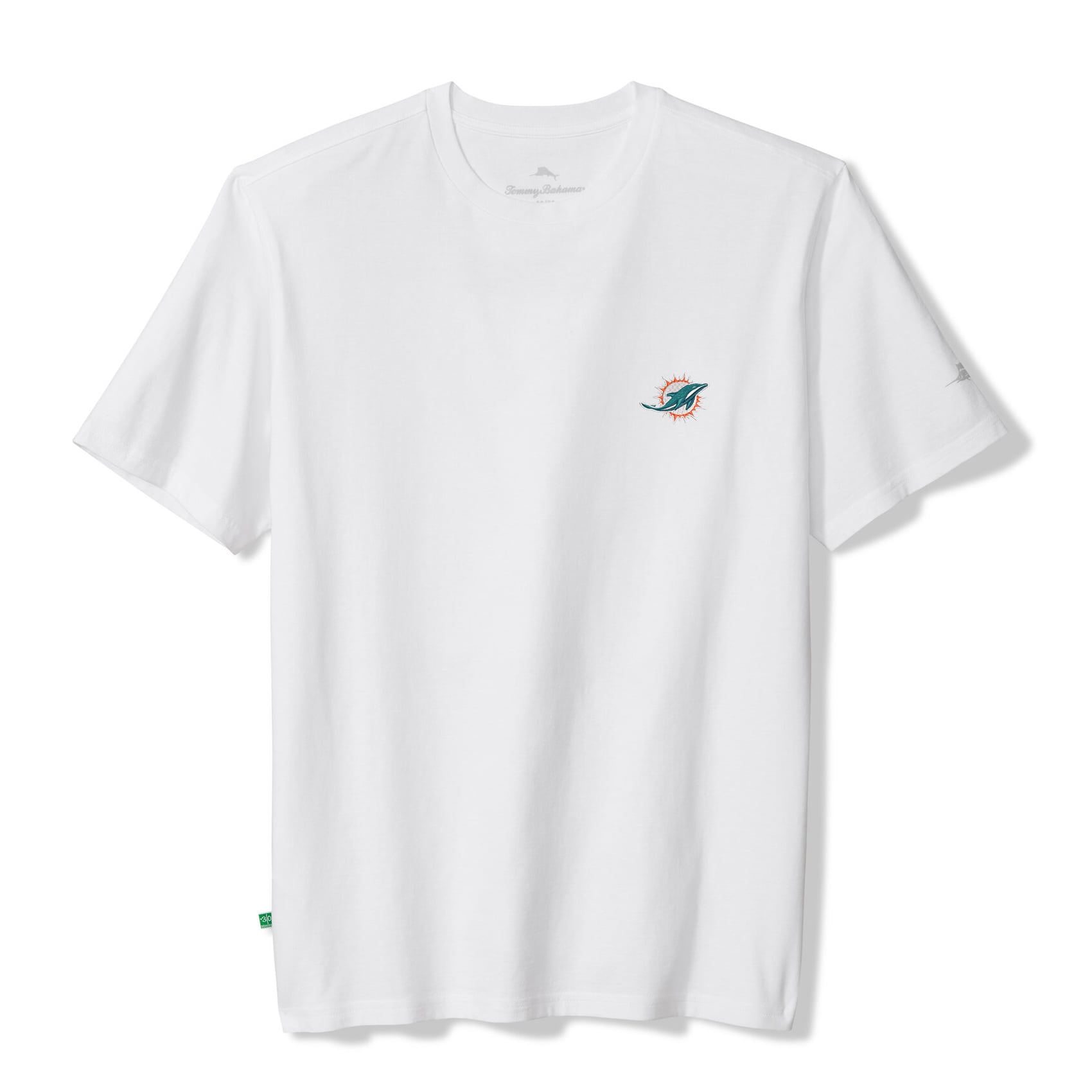 T-shirt Tommy Bahama blanc pour homme, motif Miami Dolphins Tailgate State of Mind
