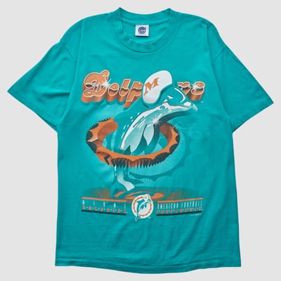 Miami Dolphins College Concepts 90s T-shirt - Teal - S by Fanatics Real Vintage