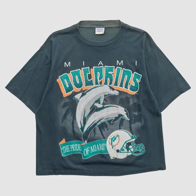Miami Dolphins Mendez Sportswear 90s T-shirt - Black - M by Fanatics Real Vintage