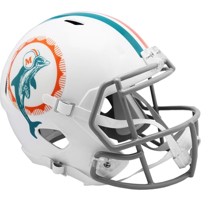 Miami Dolphins Riddell 1972 Speed Throwback Replica Helmet