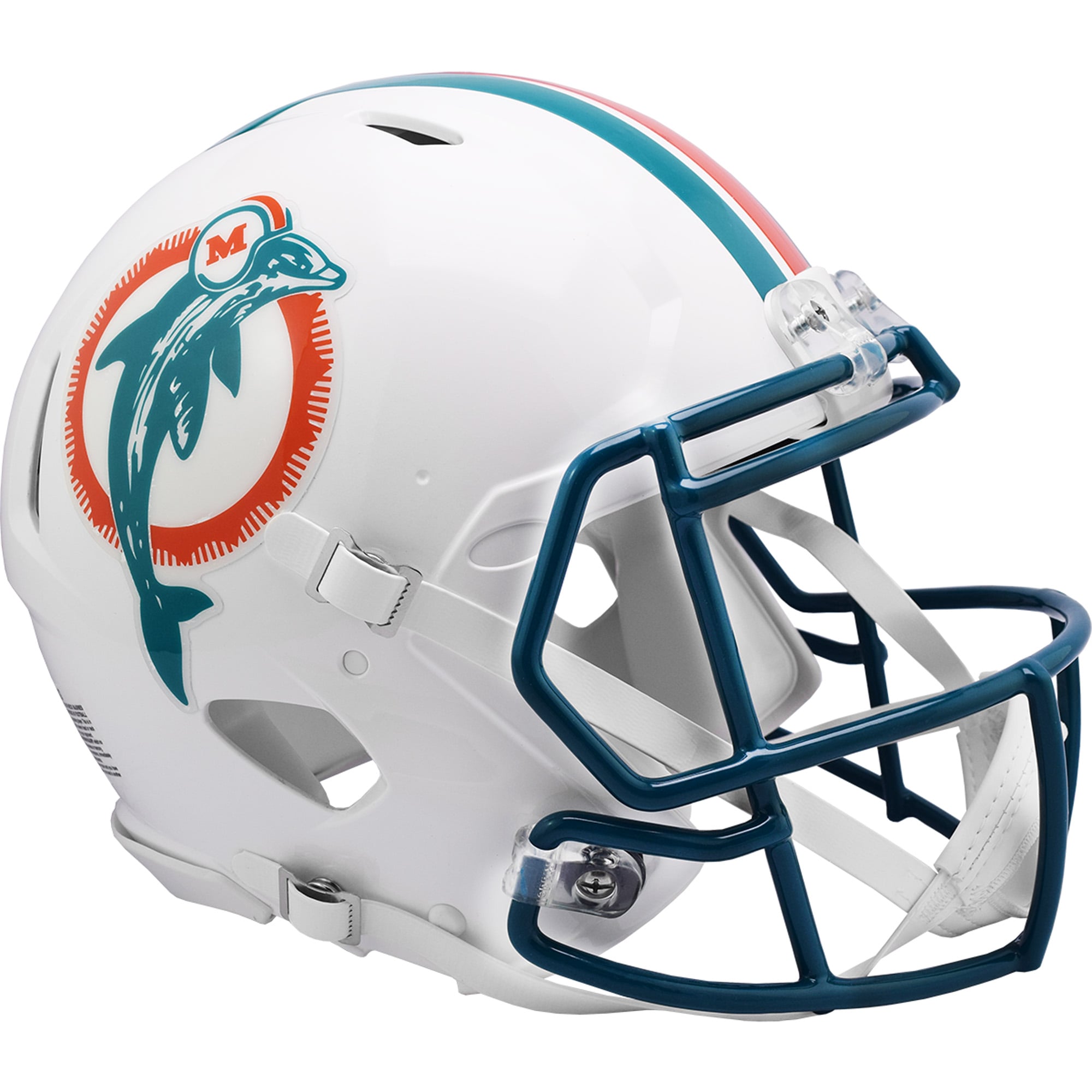 Casque authentique rétro Speed ​​des Dolphins de Miami (1980-1996)