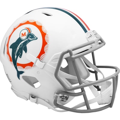 Miami Dolphins Riddell Throwback Collection 1972 Speed Full-Size Authentic Helmet