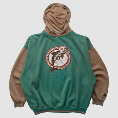 Miami Dolphins Starter 90s Hooded Pullover Sweatshirt - Teal - XL by Fanatics Real Vintage
