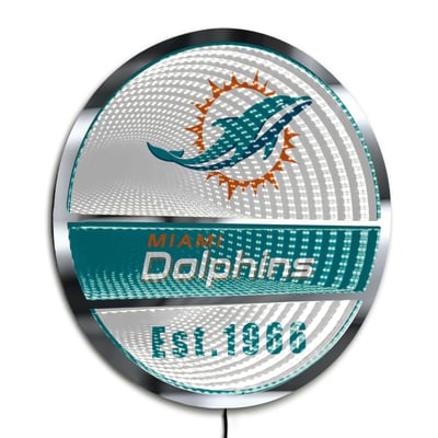 Miami Dolphins Three-Cell Circular Infinity Light
