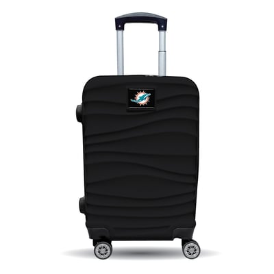 Miami Dolphins MOJO Black Color Blitz Carry-On Hardcase Spinner Luggage
