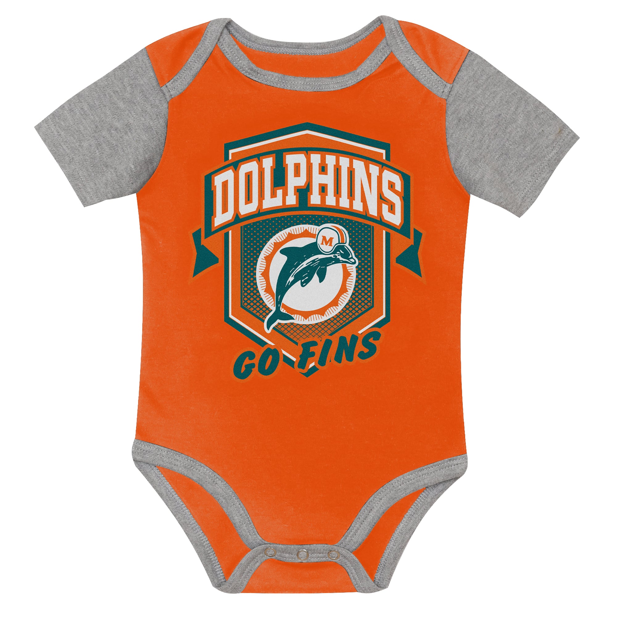 Ensemble de body trois pièces Outerstuff pour nouveau-né Miami Dolphins, premier choix au tour
