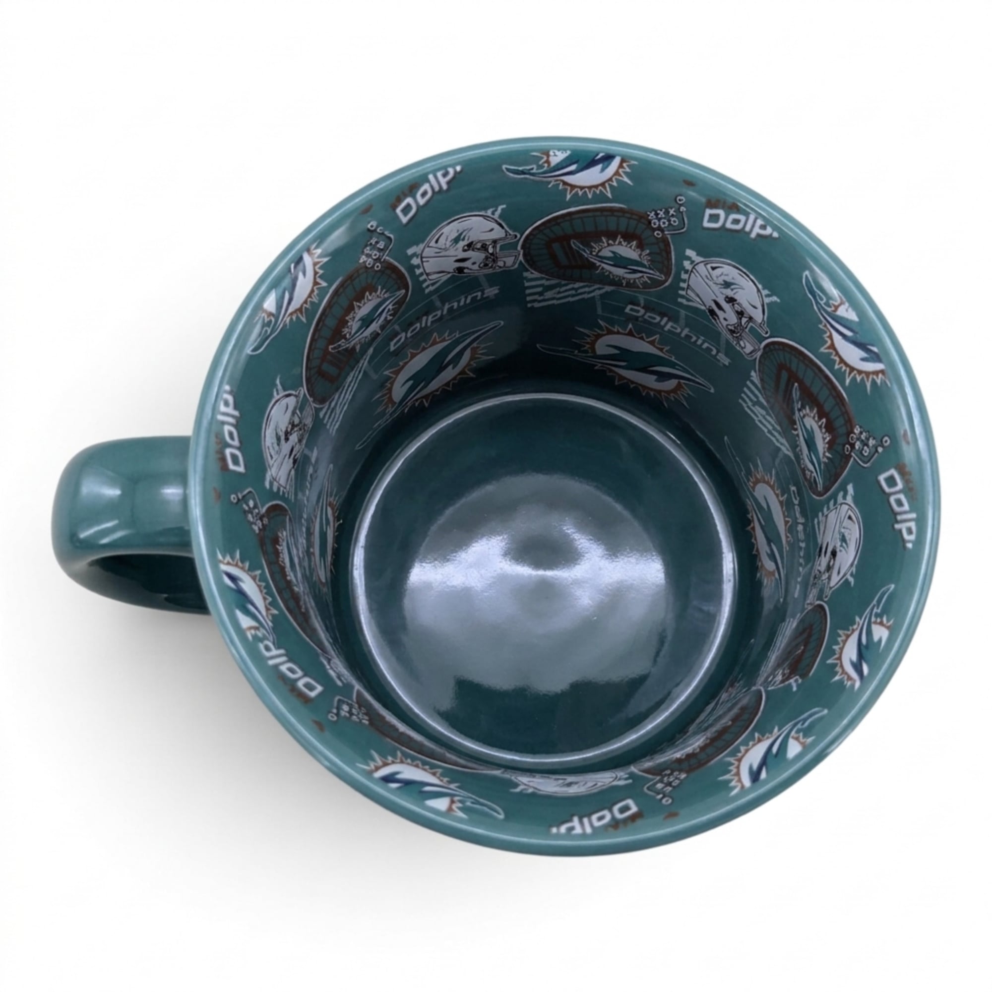 Mug Pegasus Miami Dolphins 17 oz (500 ml) à l'envers