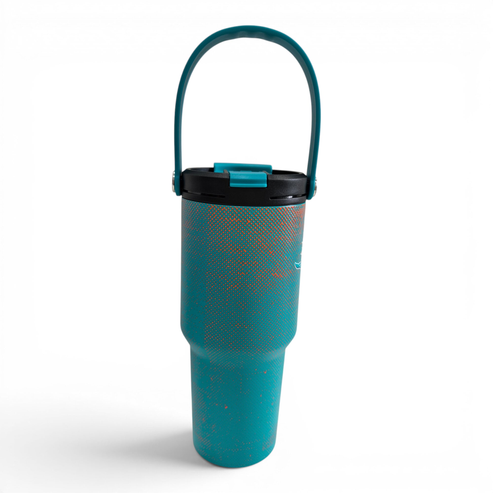 Gourde Pegasus Miami Dolphins 710 ml (24 oz) en acier inoxydable à dégradé moucheté et double bouchon