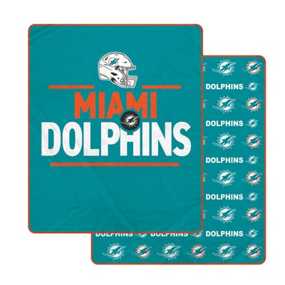 Miami Dolphins Pegasus Campaign Double-Sided 60" x 70" Ultra Cozy Blanket