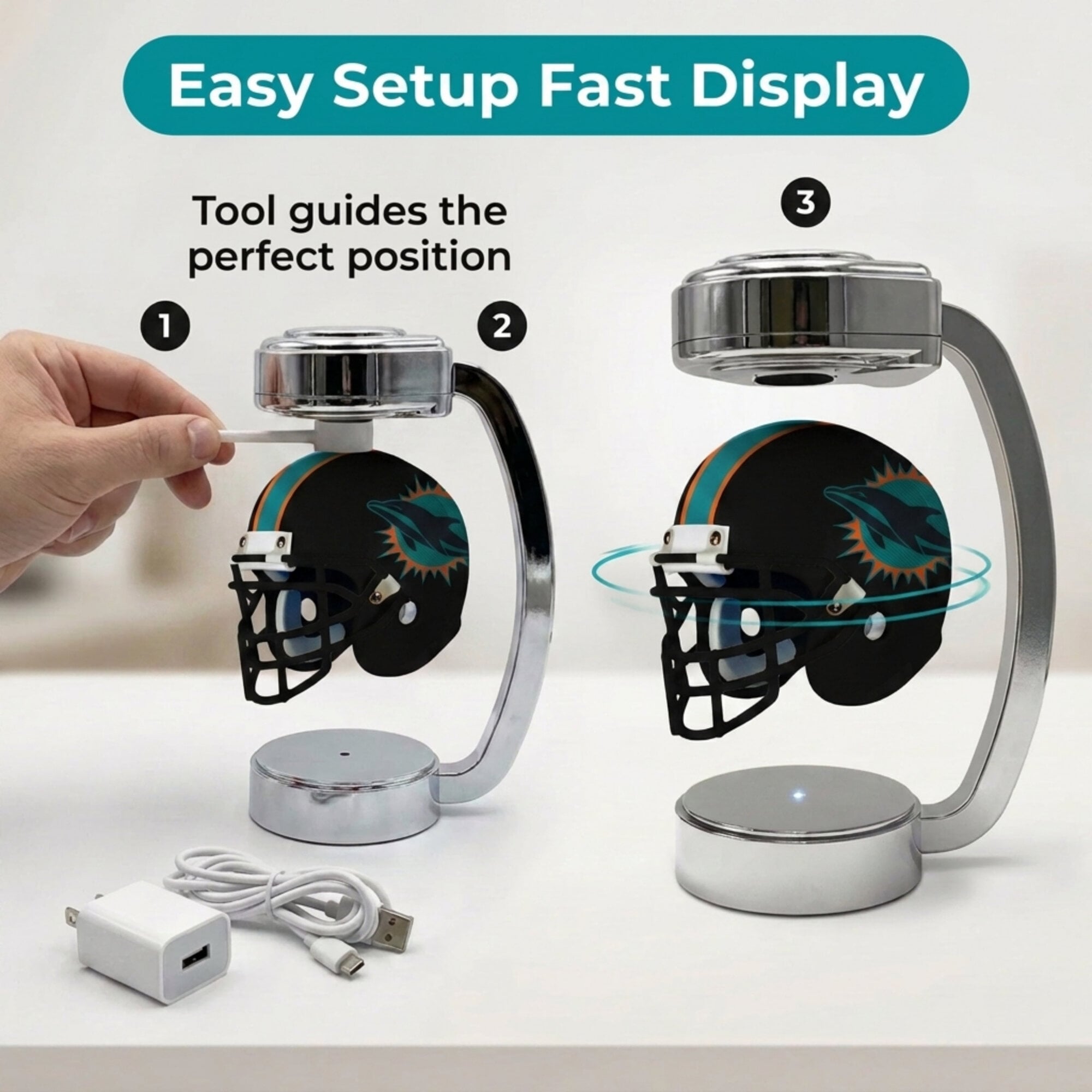 Casque Pegasus Miami Dolphins Mini Hover Rivalries