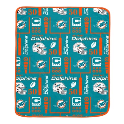 Miami Dolphins Pegasus Team Spirit 60" x 70" Ultra Soft Blanket