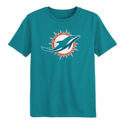  Miami Dolphins Outerstuff Preschool Primary Logo T-Shirt - Aqua