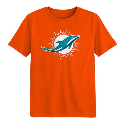  Miami Dolphins Outerstuff Preschool Primary Logo T-Shirt - Orange