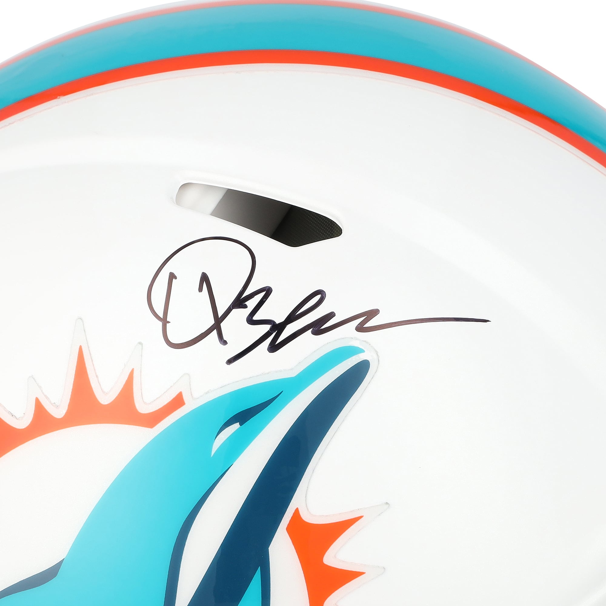 Casque Riddell Speed ​​Authentic autographié par Quinn Ewers des Miami Dolphins
