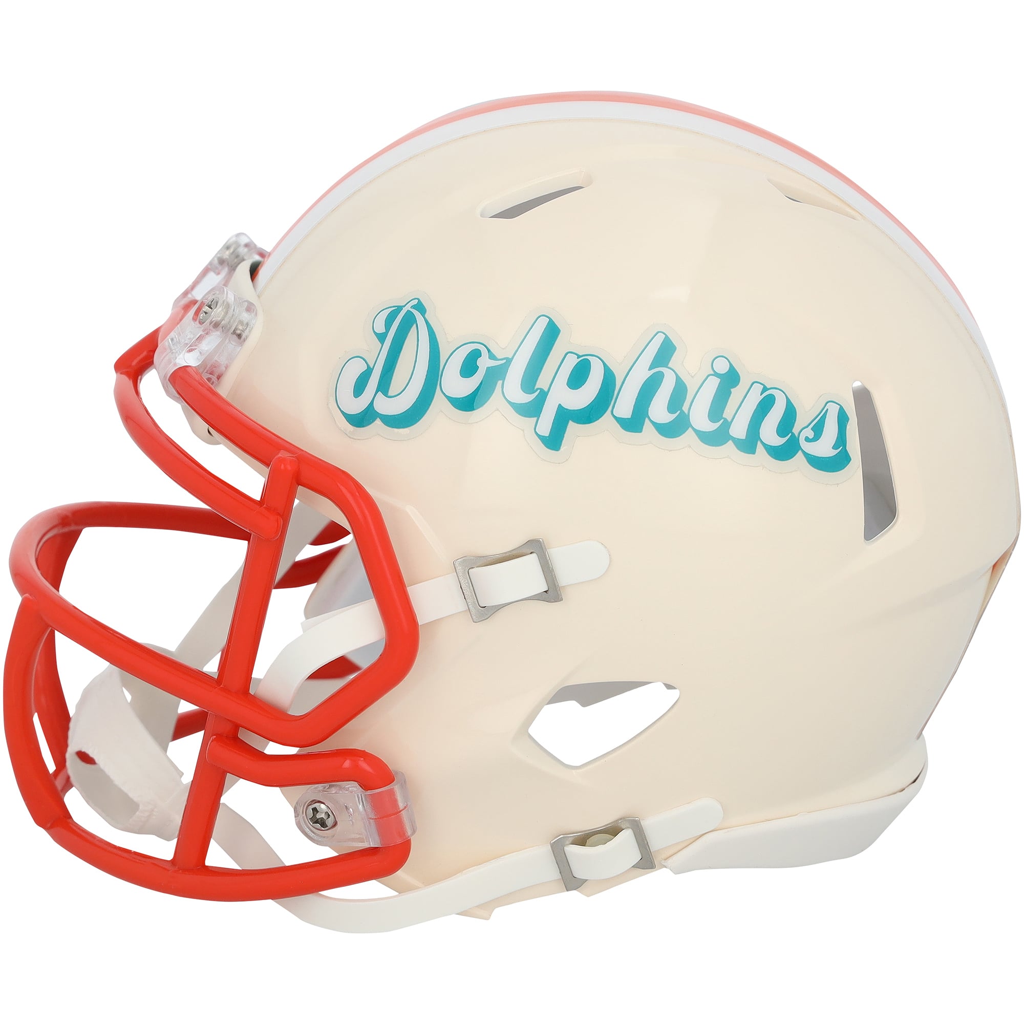Casque Riddell Retro Speed ​​Mini autographié par Ricky Williams (Miami Dolphins)