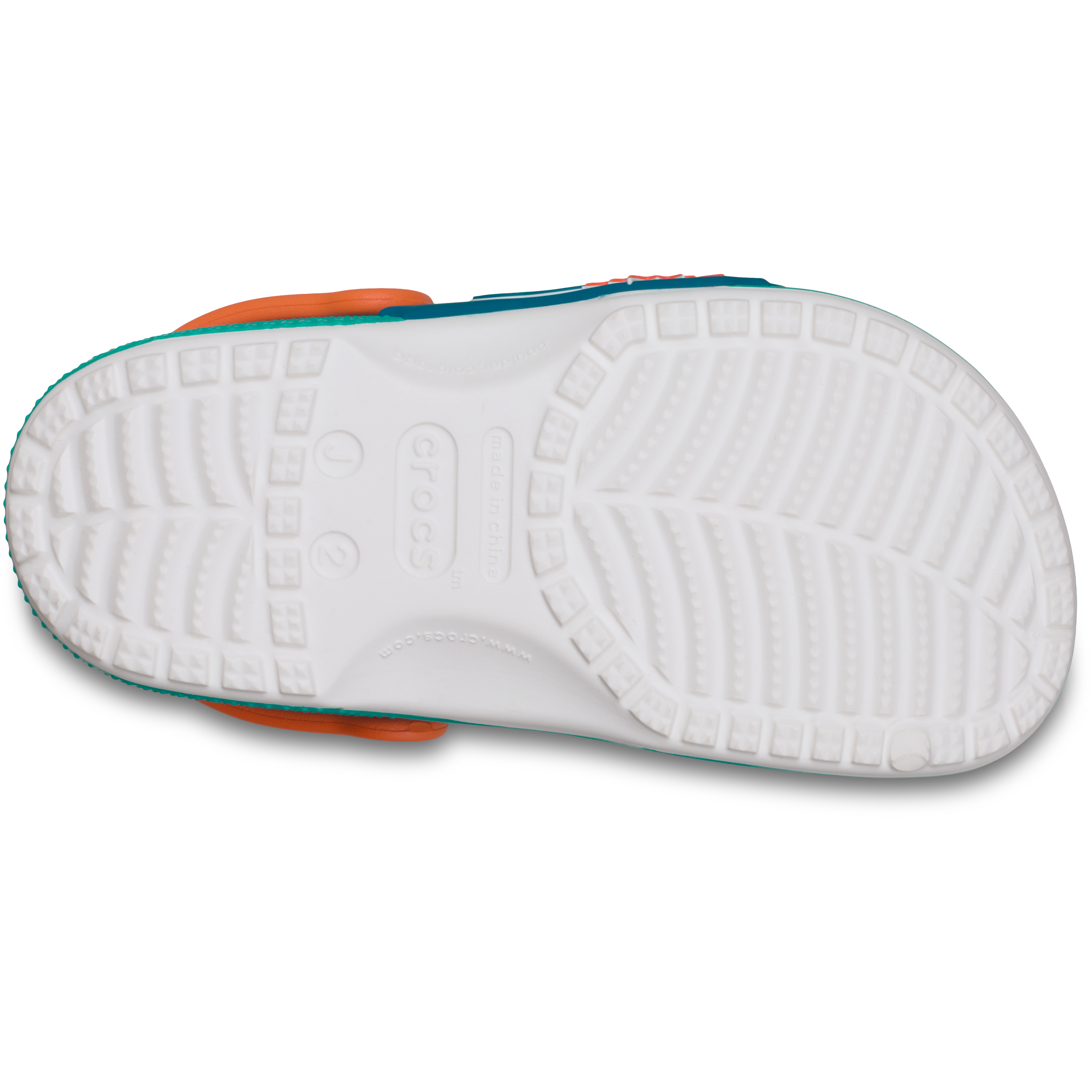 Sabots classiques Crocs Aqua Miami Dolphins pour tout-petits