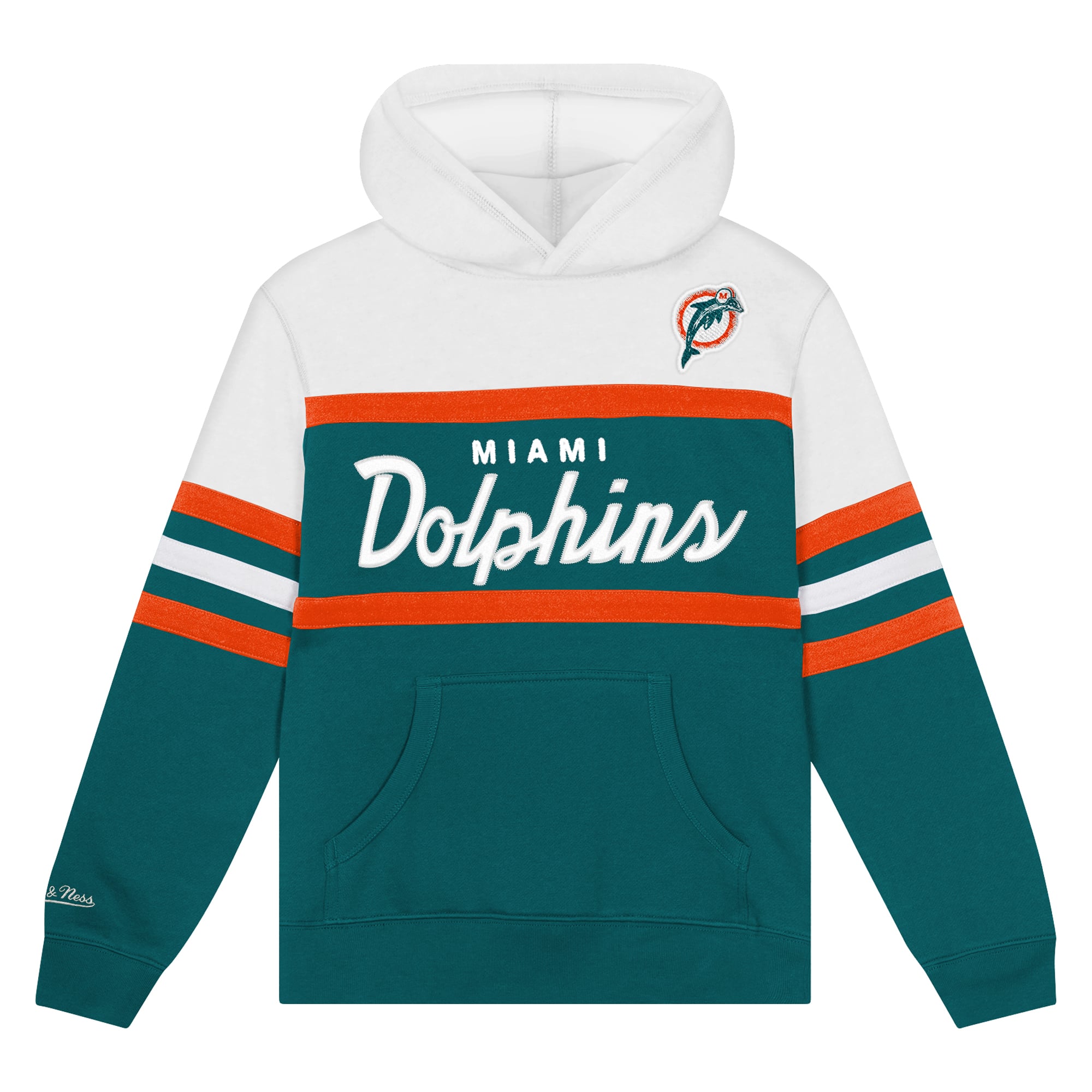 Sweat à capuche Mitchell & Ness Aqua pour tout-petit, motif entraîneur-chef des Miami Dolphins