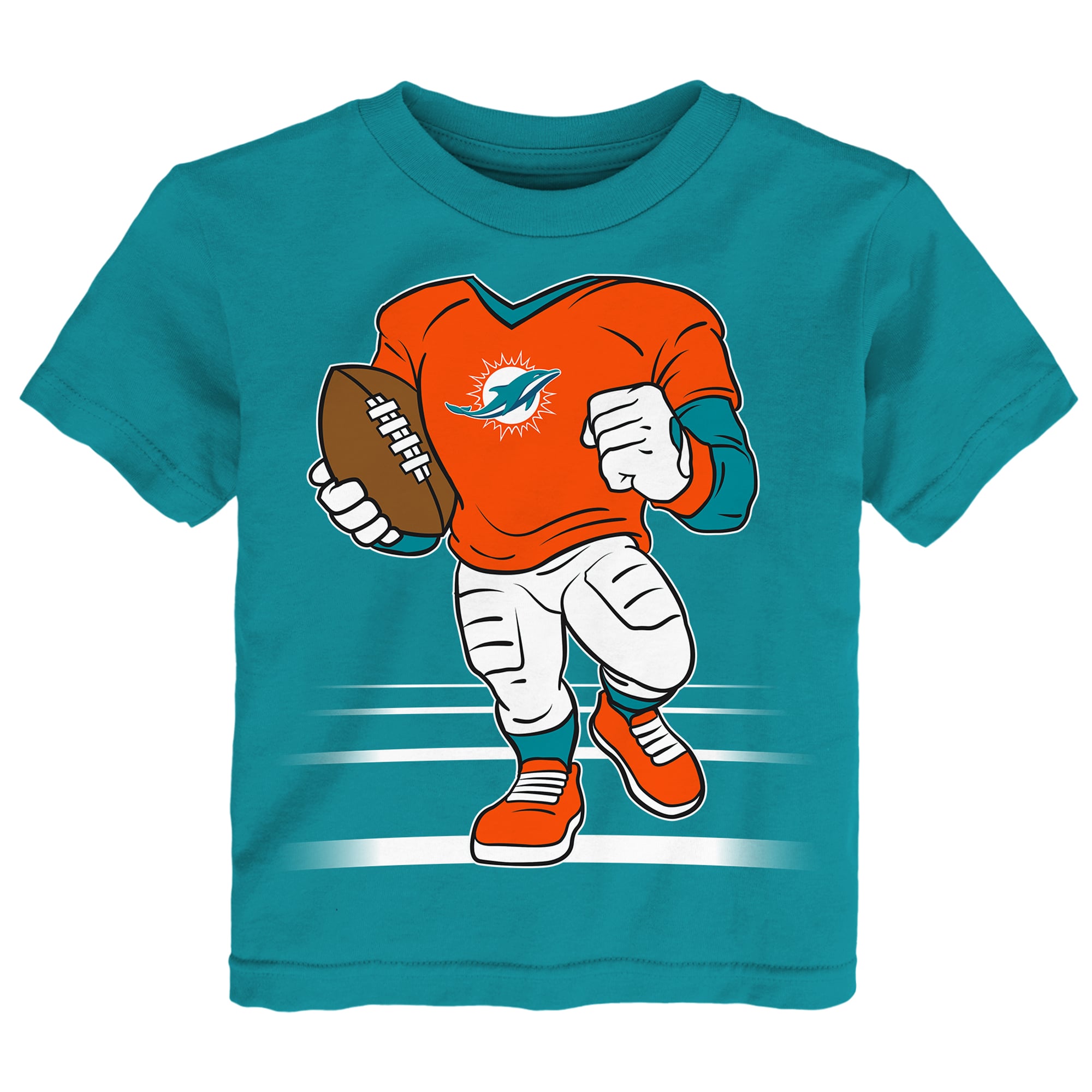 Toddler Outerstuff Aqua Miami Dolphins Game Fit T-Shirt