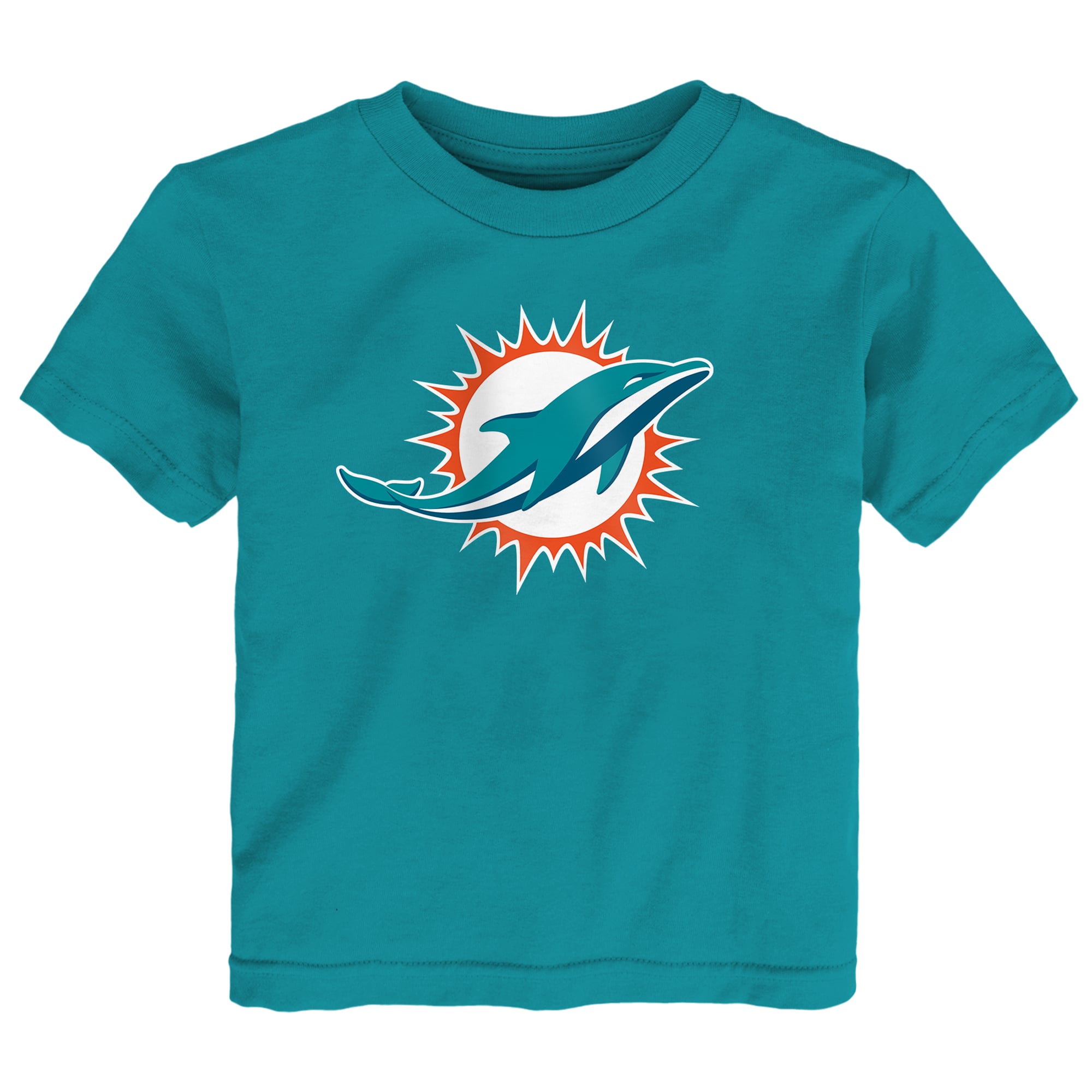 T-shirt Outerstuff Aqua Miami Dolphins pour tout-petits avec logo principal