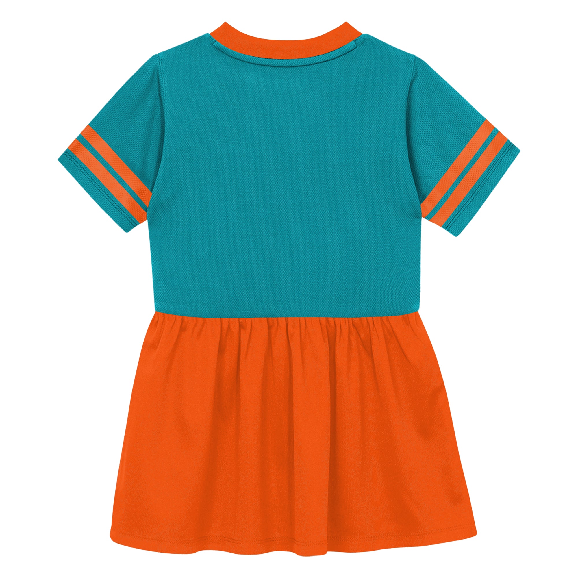 Toddler Outerstuff Aqua Miami Dolphins Stadium Lights V-Neck Fashion Football Jersey Dress