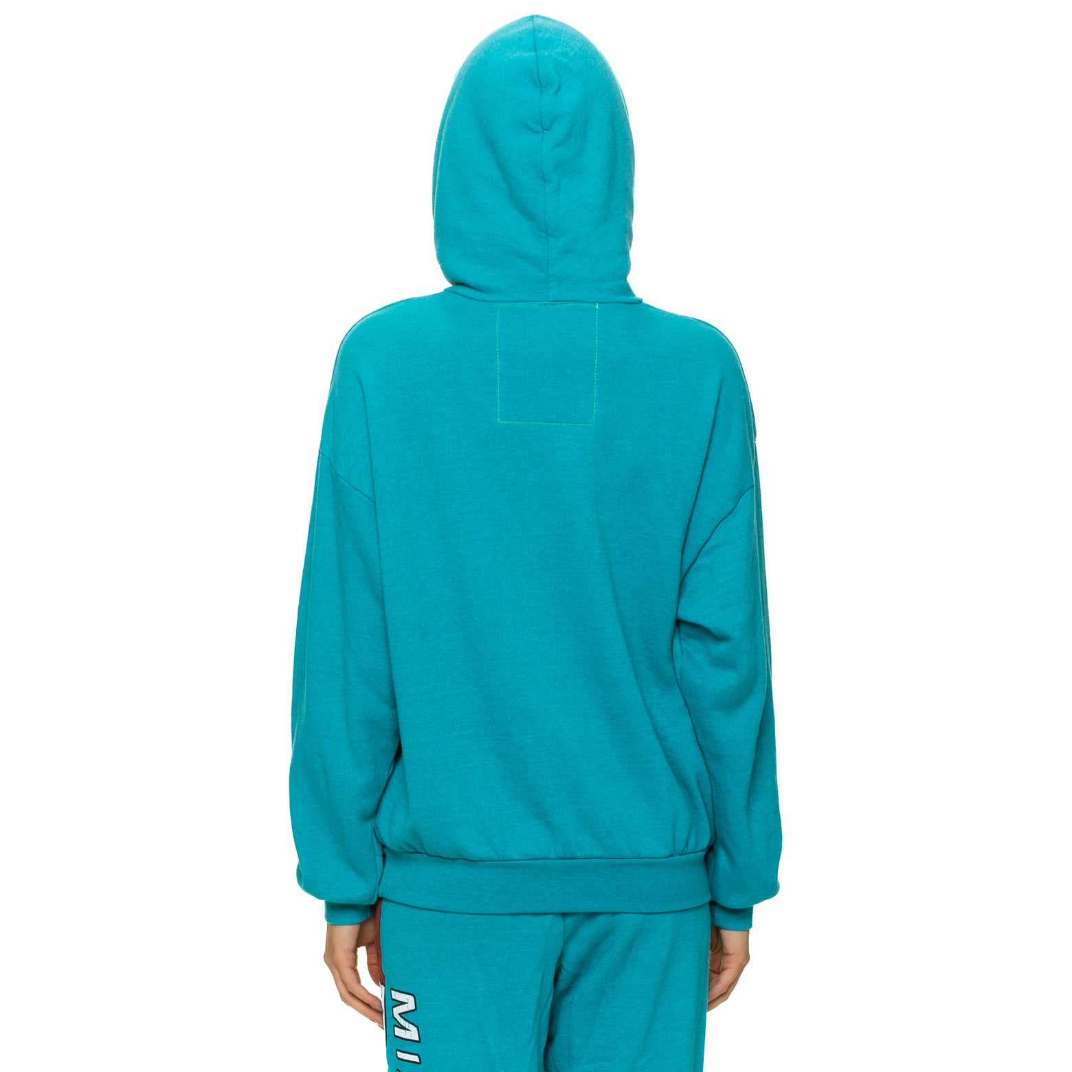 Sweat à capuche unisexe Aviator Nation Aqua Miami Dolphins Relaxed Tri-Blend