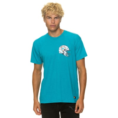 Miami Dolphins Aviator Nation Unisex Tri-Blend T-Shirt - Aqua