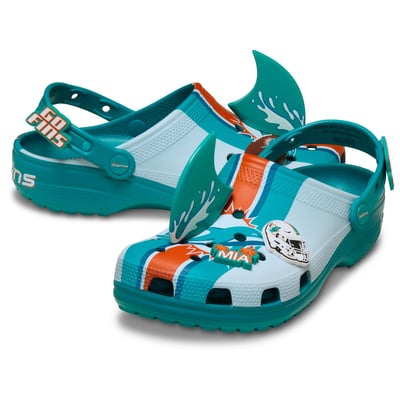Miami Dolphins Crocs Unisex Classic Clog