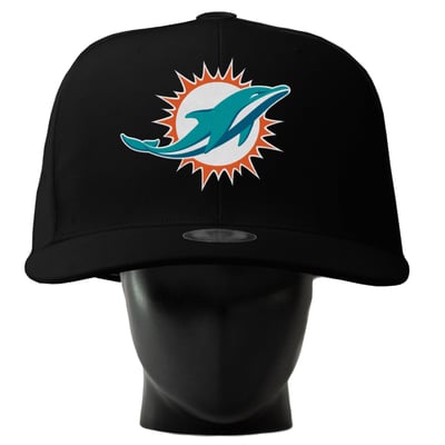  Miami Dolphins Noggin Boss Unisex Oversized Hat - Black
