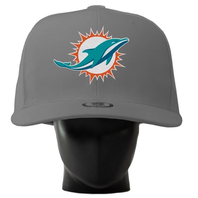  Miami Dolphins Noggin Boss Unisex Oversized Hat - Gray