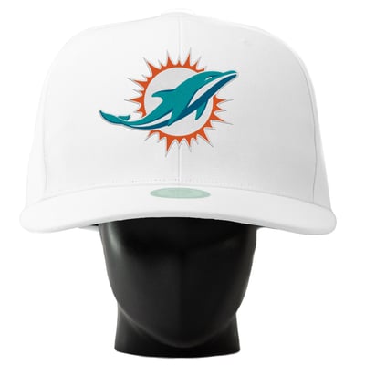  Miami Dolphins Noggin Boss Unisex Oversized Hat - White