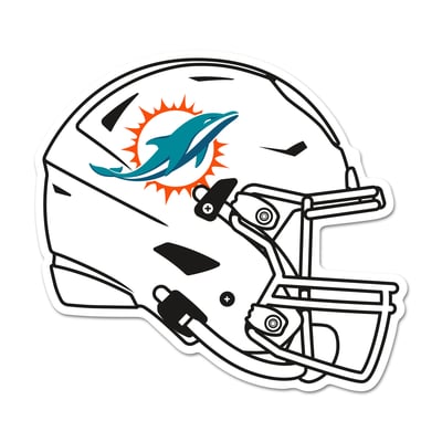 Miami Dolphins WinCraft 14" Helmet Wood Sign
