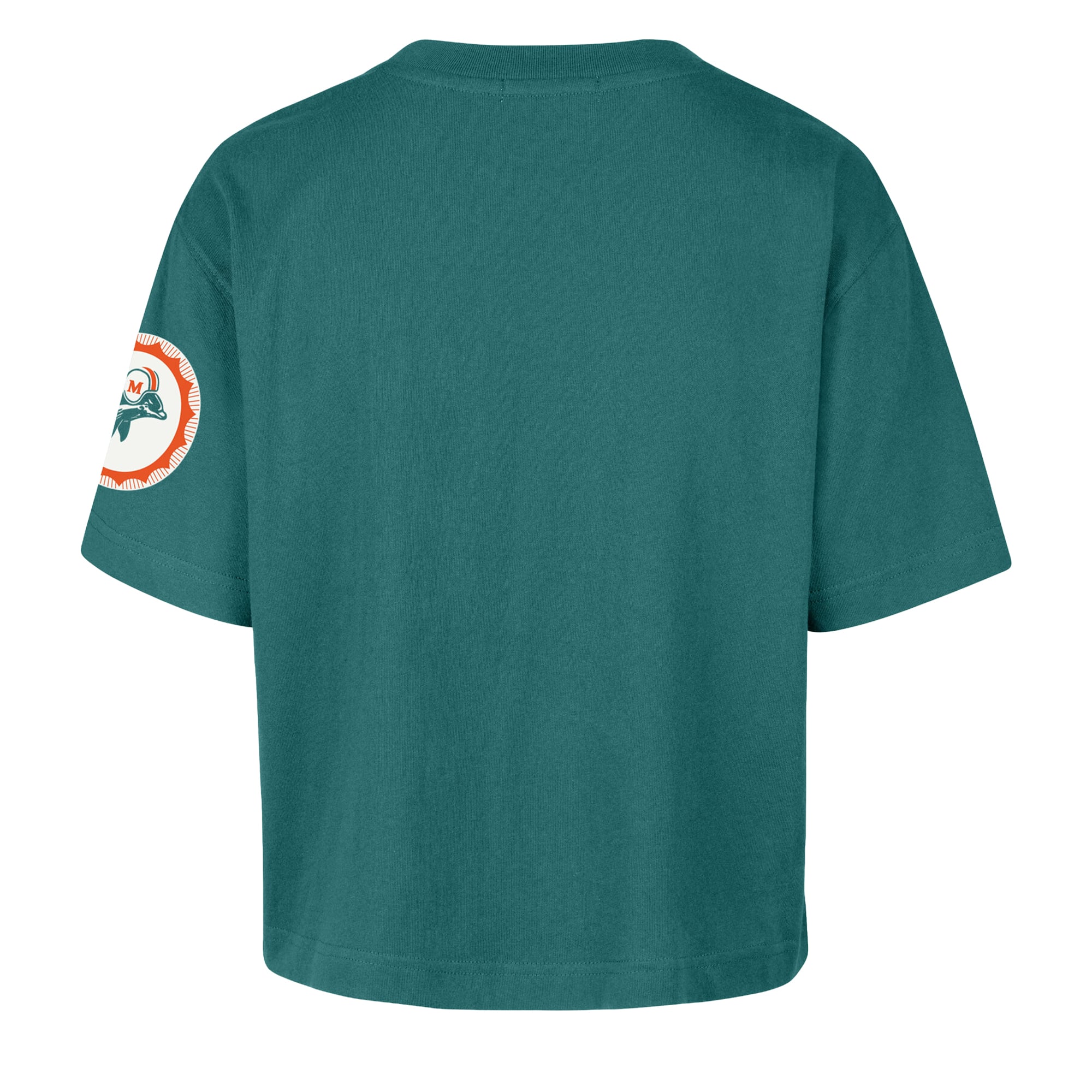 Women's '47 Aqua Miami Dolphins Call Out Reed City T-Shirt