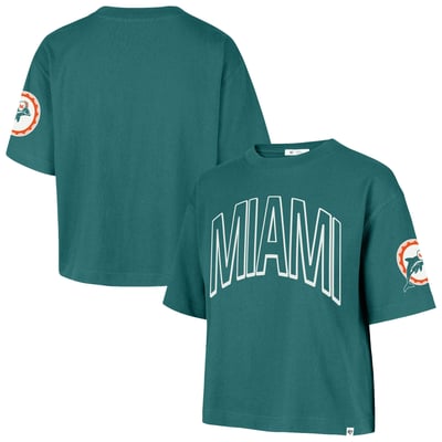Miami Dolphins '47 Women's Call Out Reed City T-Shirt - Aqua
