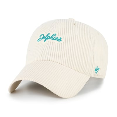 Miami Dolphins '47 Women's Rope Script Clean Up Adjustable Hat - Natural