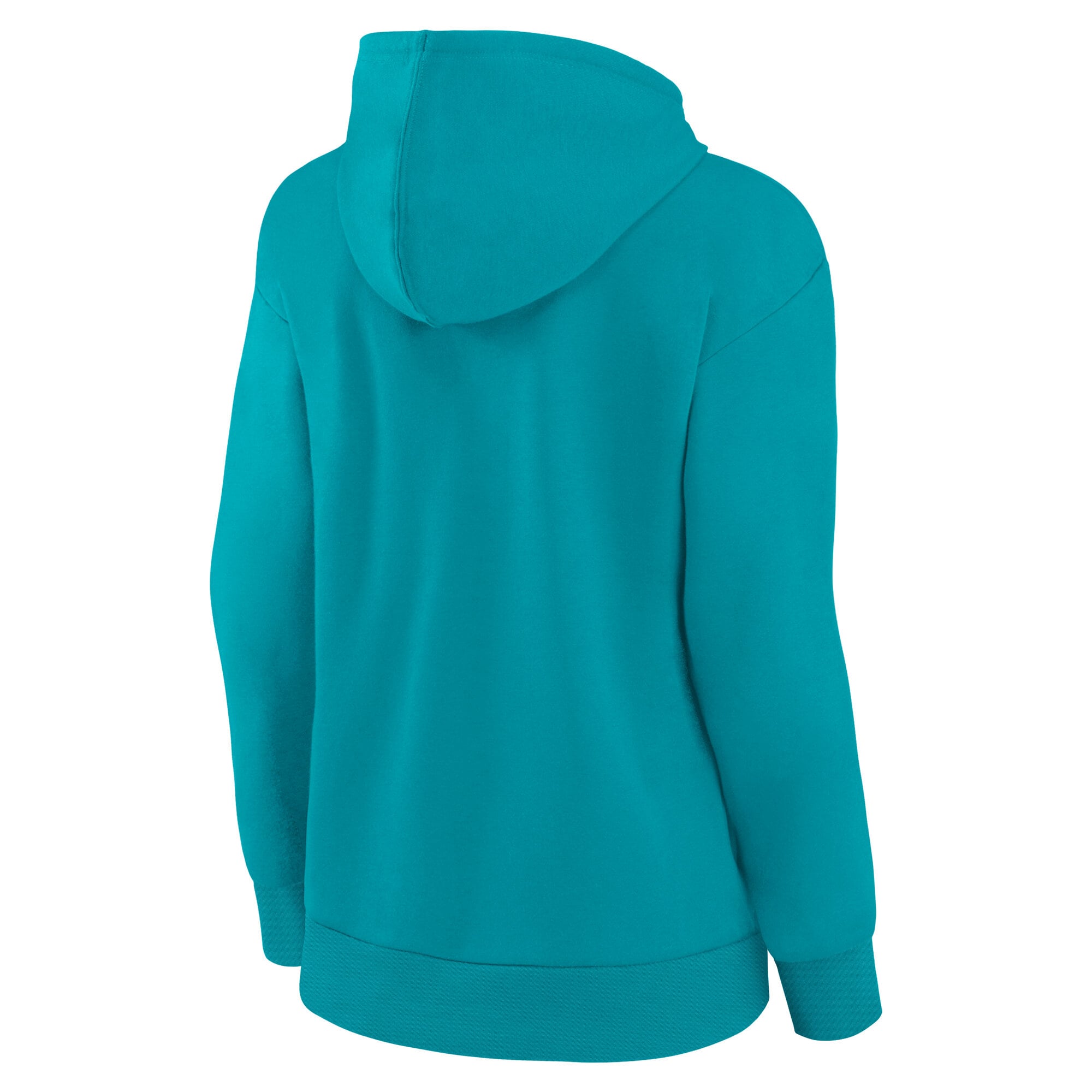 Women's Fanatics Aqua Miami Dolphins Team Logo Victory Script Pullover Hoodie