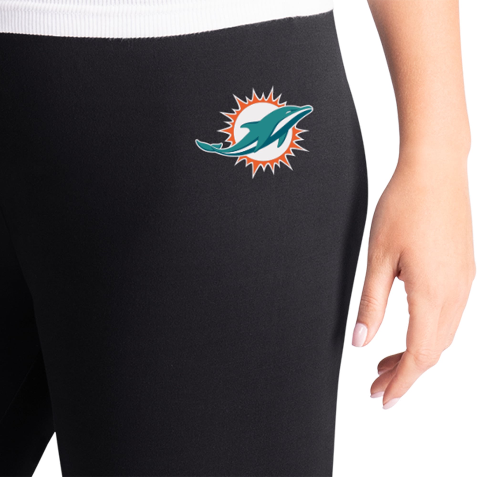 Women's G-III 4Her by Carl Banks Black Miami Dolphins Pregame Leggings