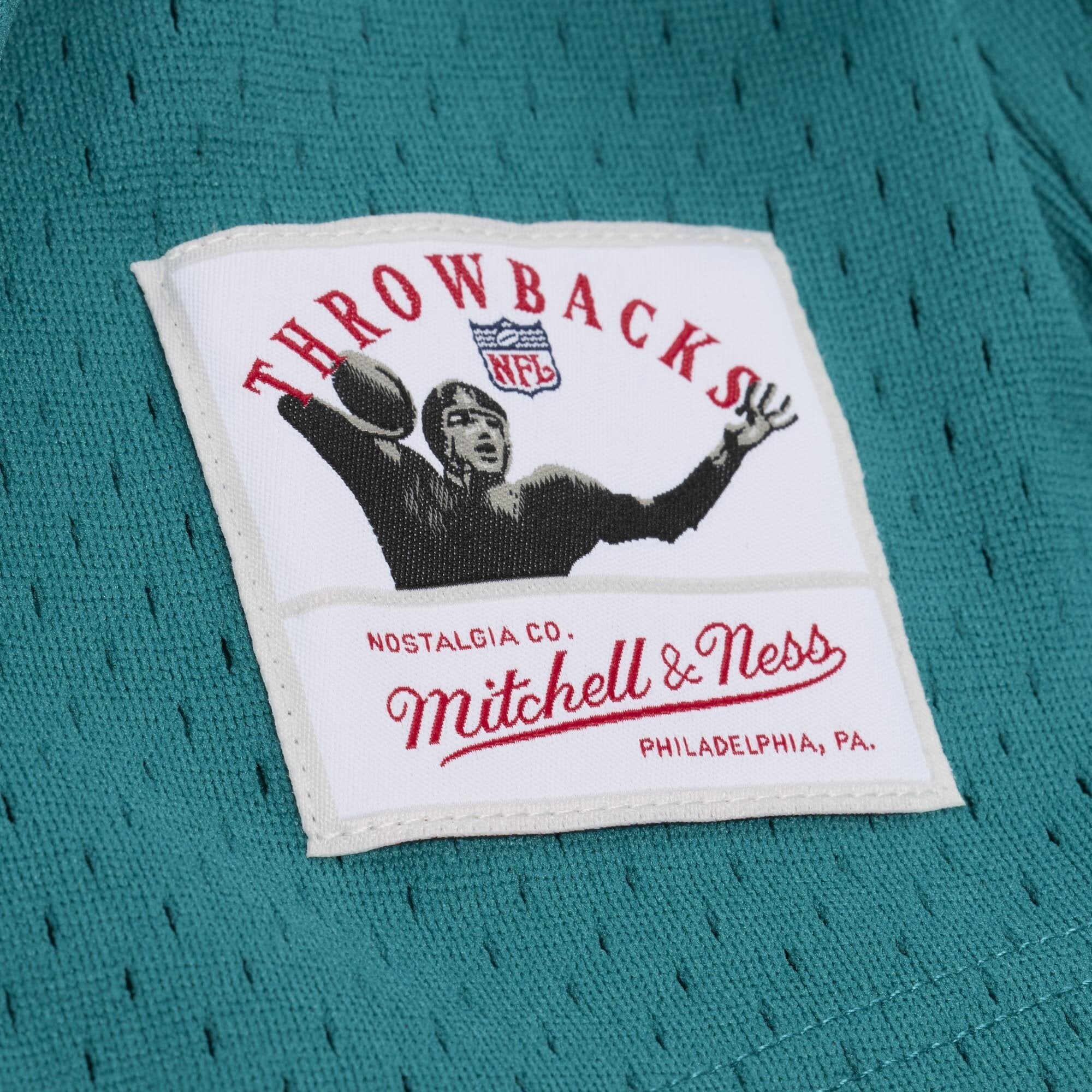 Maillot de baseball rétro Roots des Miami Dolphins, couleur aqua, pour femmes, Mitchell & Ness