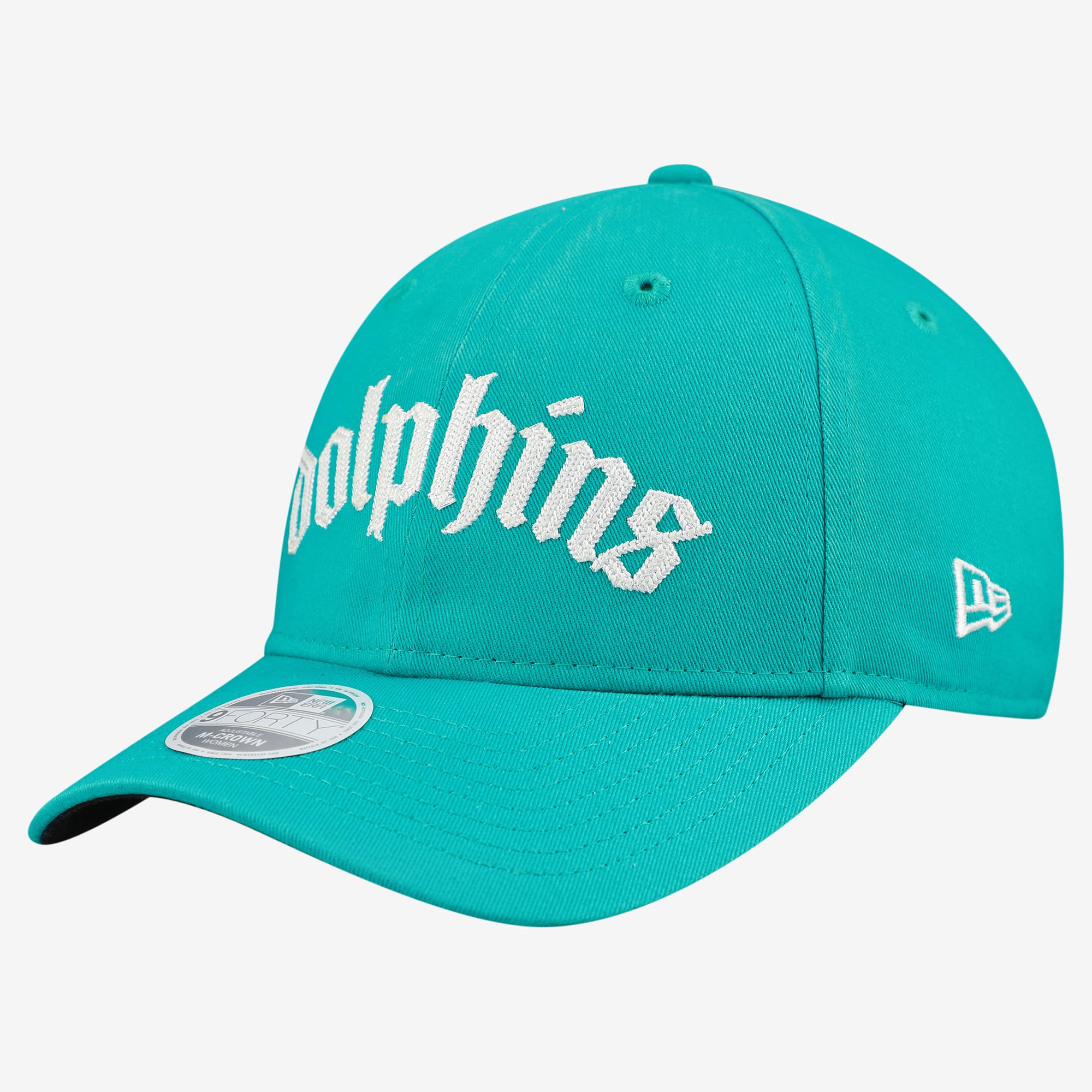 Casquette ajustable New Era Aqua Miami Dolphins 9FORTY M-Crown pour femme