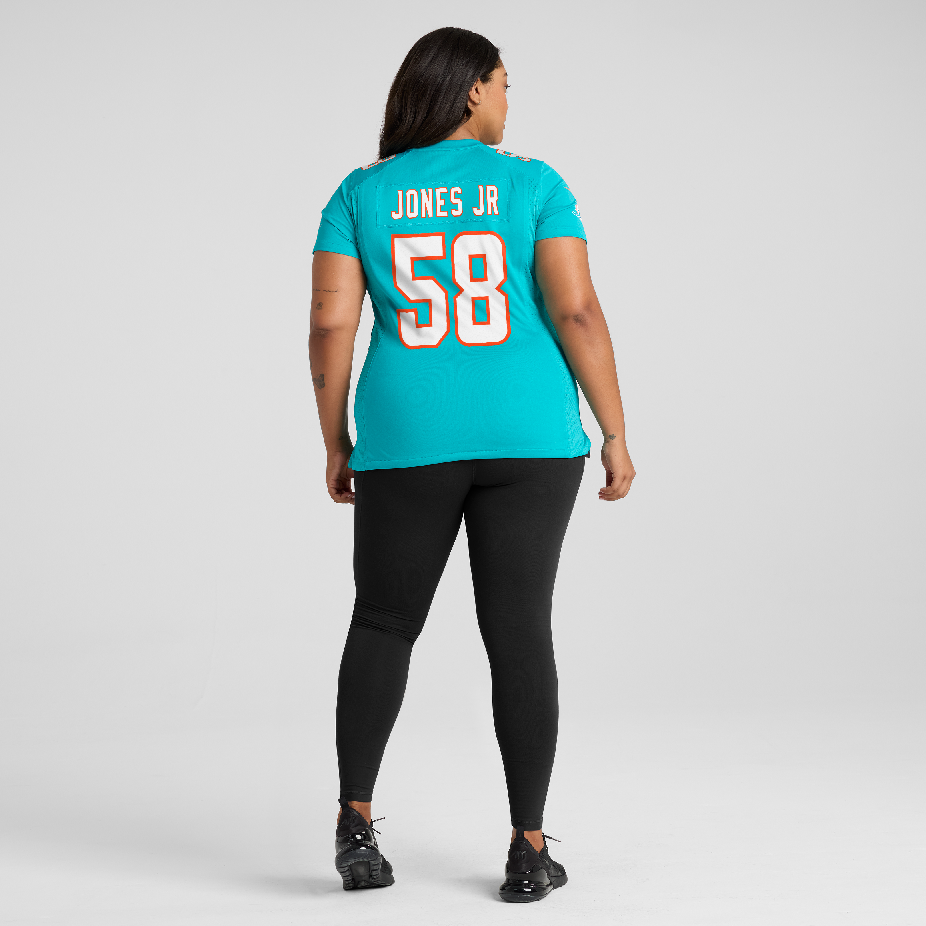 Women's Nike Andre Jones Jr. Aqua Miami Dolphins Team Game Jersey