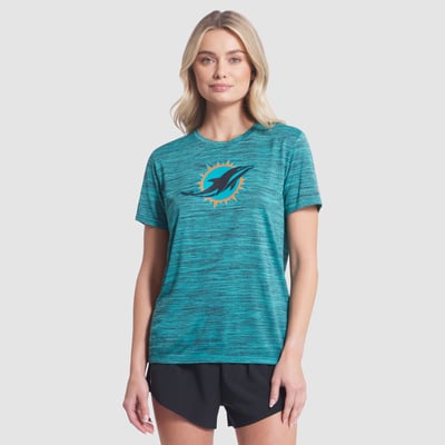  Miami Dolphins Nike Women's Rivalries Collection Sideline Velocity Dri-FIT T-Shirt - Aqua