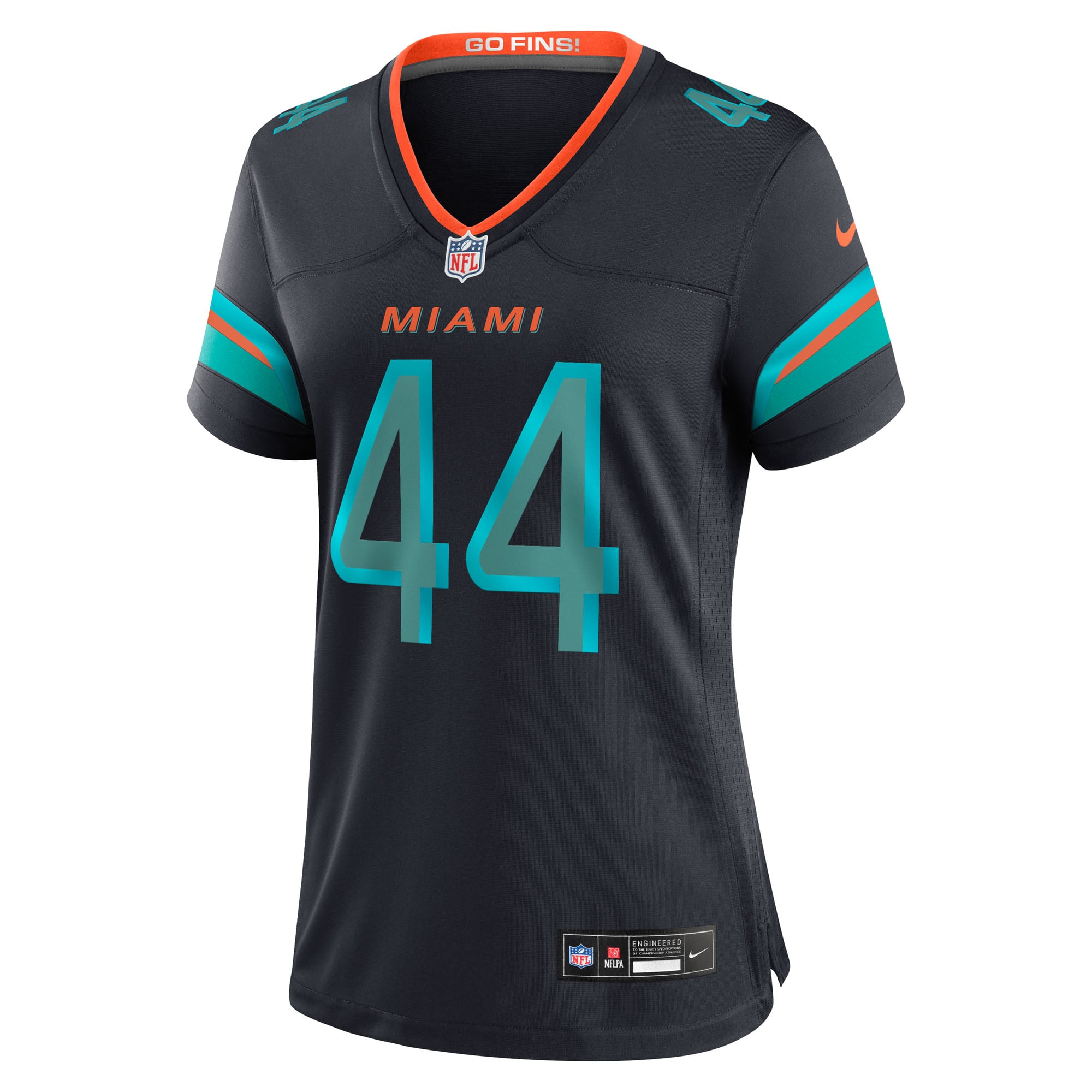 Maillot de match Nike Chop Robinson bleu marine Miami Dolphins Rivalries Collection pour femme