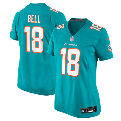 Chris Bell Miami Dolphins Nike Women's Game Jersey - Aqua