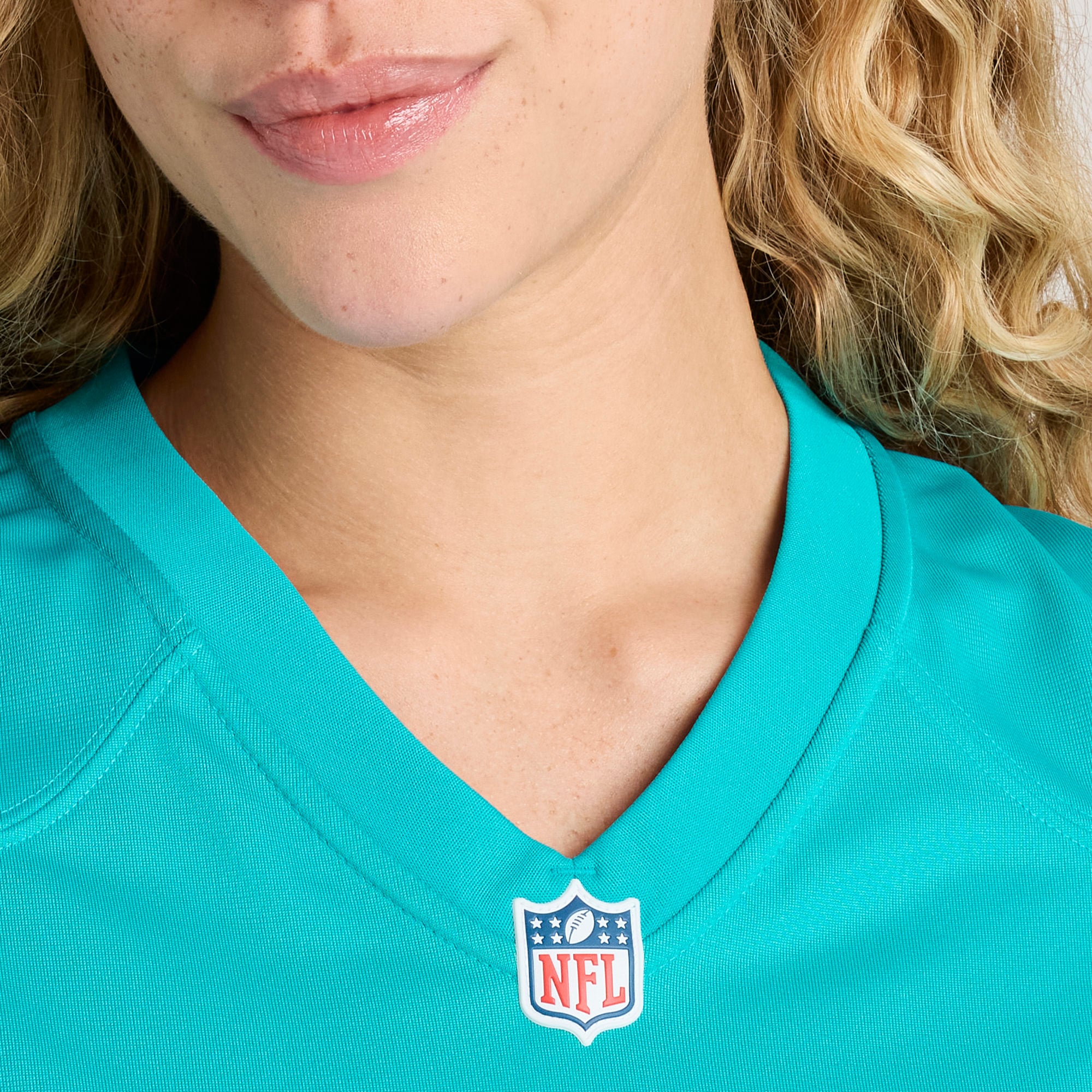 Maillot de match Nike De’Von Achane Aqua Miami Dolphins pour femme