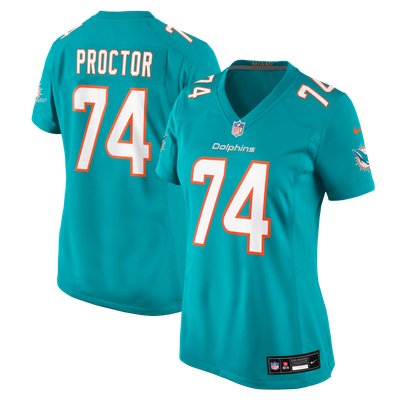 Kadyn Proctor Miami Dolphins Nike Women's Game Jersey - Aqua