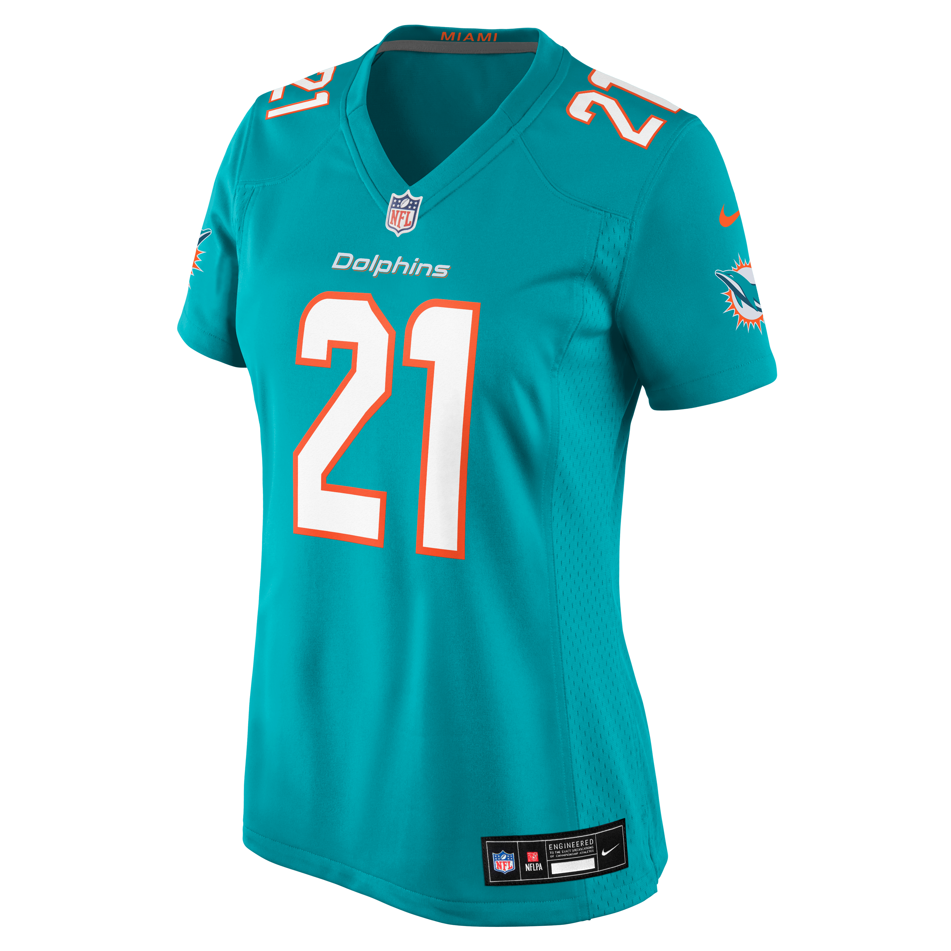 Maillot de match Nike Kevin Coleman Aqua Miami Dolphins pour femmes