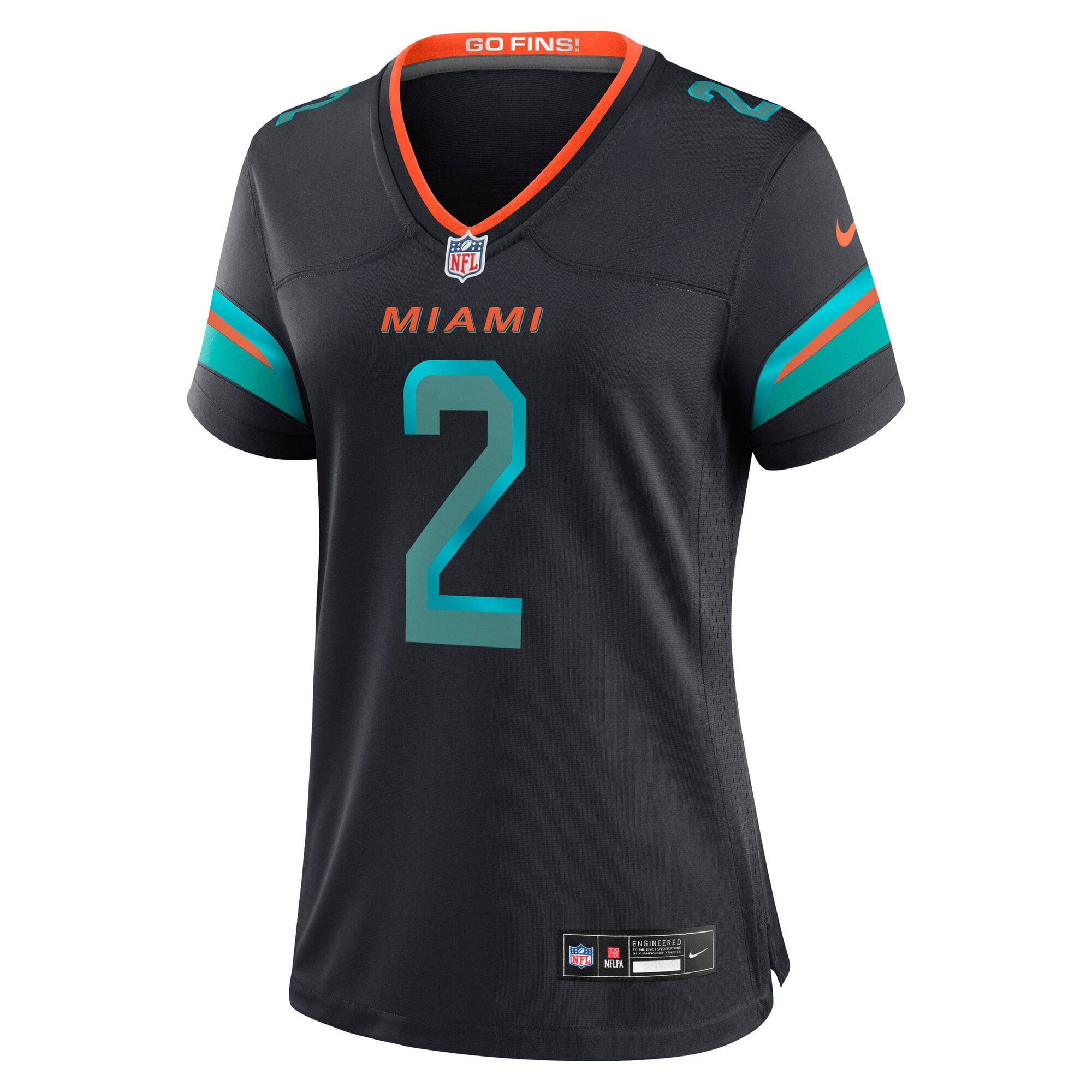 Maillot de match Nike Malik Willis Pitch Blue Miami Dolphins Rivalries Collection pour femmes