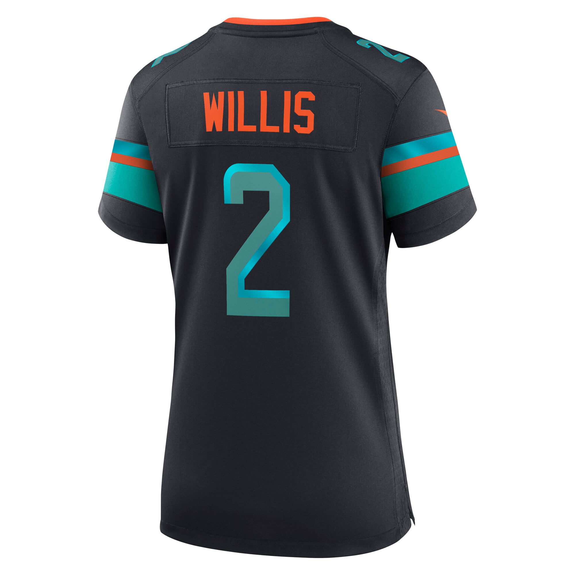 Maillot de match Nike Malik Willis Pitch Blue Miami Dolphins Rivalries Collection pour femmes