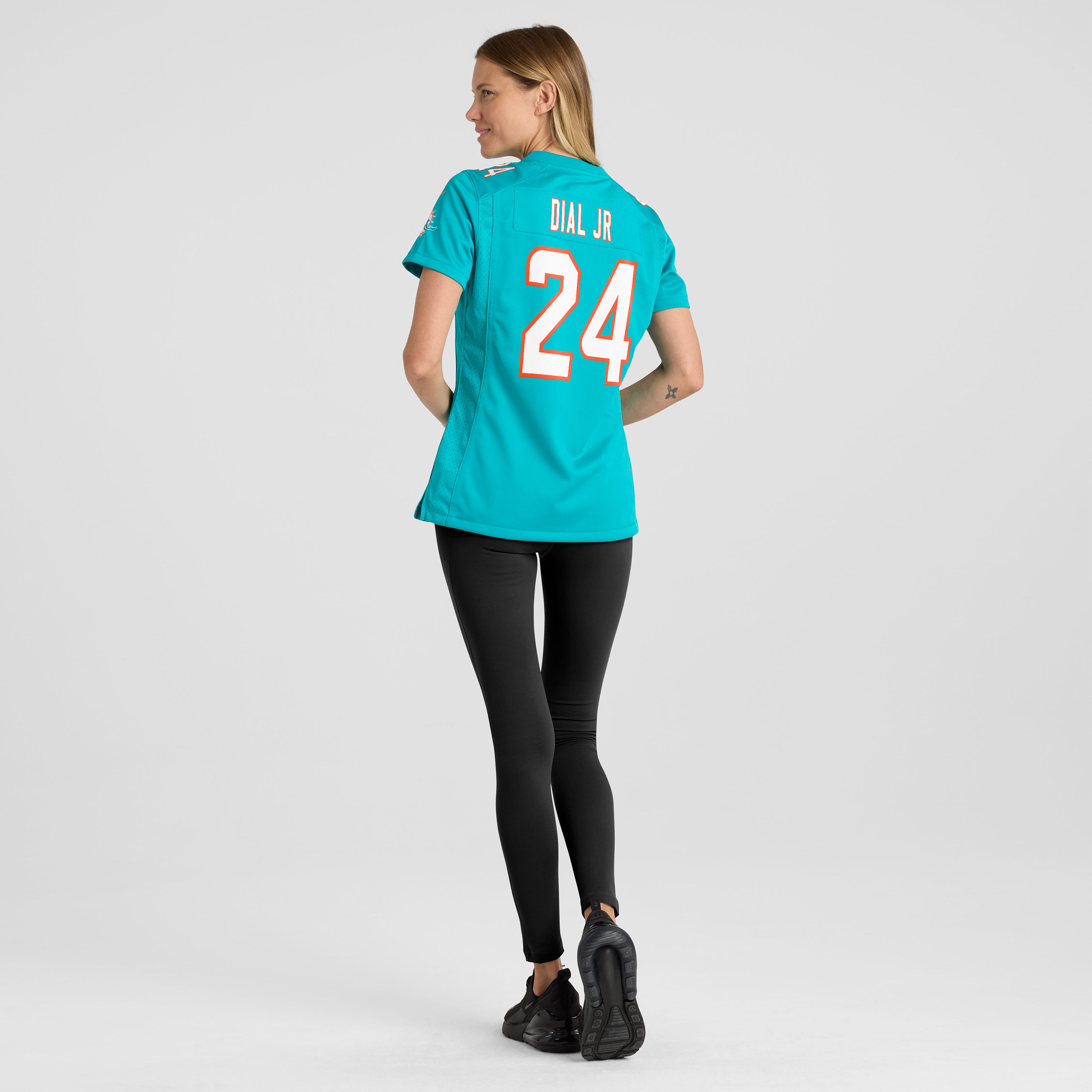 Women's Nike Marcellas Dial Jr. Aqua Miami Dolphins Team Game Jersey