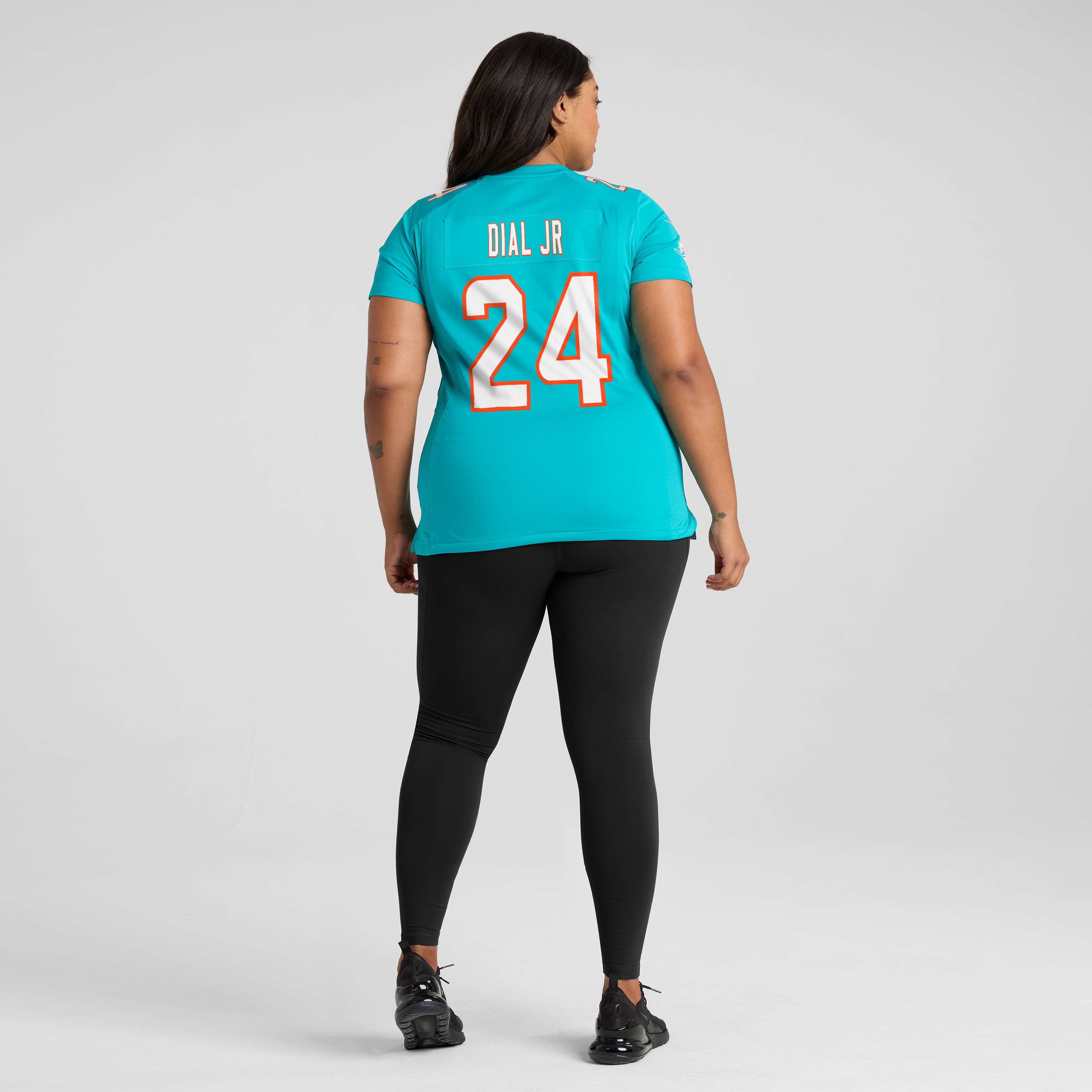 Women's Nike Marcellas Dial Jr. Aqua Miami Dolphins Team Game Jersey